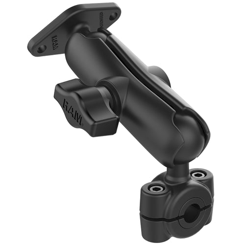 RAM Mount RAM&reg; Torque&trade; 3/8" - 5/8" Diameter Mini Rail Base w/ 1" Ball, Medium Arm and Diamond Ball Base