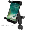 RAM Mount RAM&reg; Torque&trade; 3/8" - 5/8" Diameter Mini Rail Base with 1" Ball, Medium Arm and X-Grip&reg; for Larger Phones
