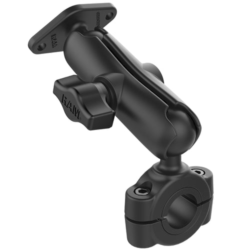 RAM Mount RAM&reg; Torque&trade; 3/4" - 1" Diameter Handlebar/Rail Base with 1" Ball, Medium Arm and Diamond Ball Base