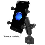 RAM Mount RAM&reg; Torque&trade; 3/4" - 1" Diameter Handlebar/Rail Base w/1" Ball, Medium Arm &amp; X-Grip&reg; f/Phones