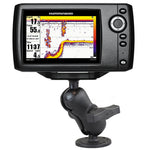 RAM Mount 1.5" Ball Mount w/2.5" Round Base, Short Arm &amp; 1.5" x 3" Plate f/Humminbird Helix 5 Only