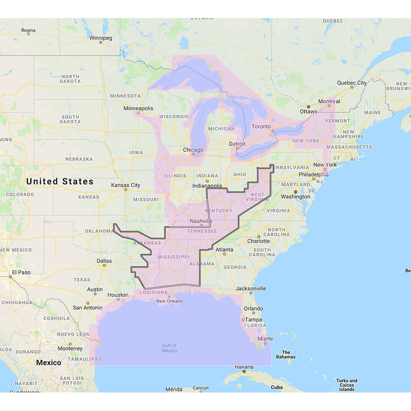 Furuno Gulf of Mexico, Great Lakes &amp; Rivers - Vector Chart &amp; Standard Resolution Satellite Photos f/Part of the Great Lakes - Unlock Code