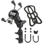 RAM Mount X-Grip&reg; Phone Mount w/Motorcycle Brake/Clutch Reservoir Base