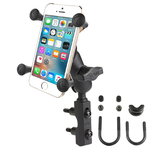 RAM Mount X-Grip&reg; Phone Mount w/Motorcycle Brake/Clutch Reservoir Base
