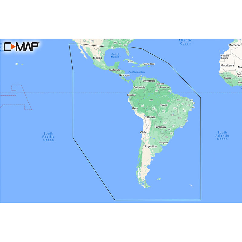 C-MAP M-SA-Y038-MS Discover South America &amp; Caribbean