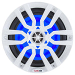 DS18 HYDRO 6.5" 2-Way Marine Speakers w/RGB LED Lights 300W - White