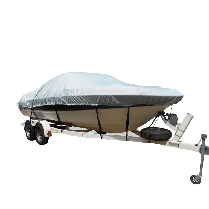 Carver Flex-Fit&trade; PRO Polyester Size 5 Boat Cover f/V-Hull Runabouts I/O or O/B - Grey