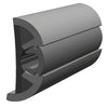 TACO SuproFlex Rub Rail Kit Gray w/Gray Insert - 2"H x 29/32"W x 80'L