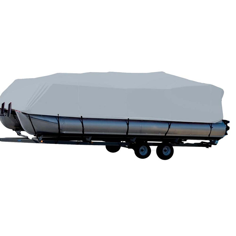 Carver Sun-DURA&reg; Styled-to-Fit Boat Cover f/20.5' Pontoons w/Bimini Top &amp; Rails - Grey