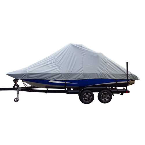 Carver Sun-DURA&reg; Specialty Boat Cover f/22.5' Inboard Tournament Ski Boats w/Wide Bow &amp; Swim Platform - Grey