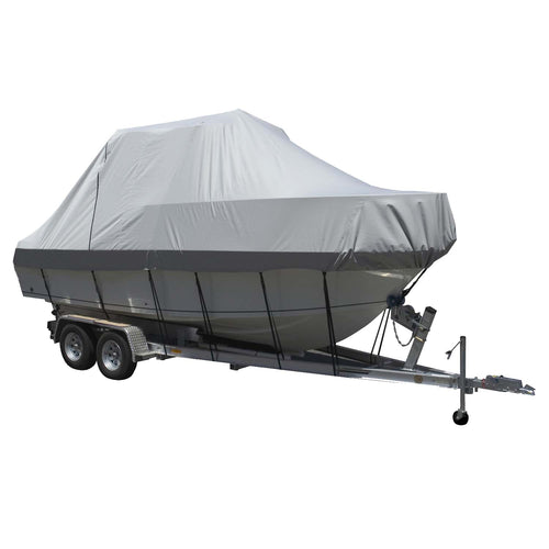 Carver Sun-DURA&reg; Specialty Boat Cover f/22.5' Walk Around Cuddy &amp; Center Console Boats - Grey