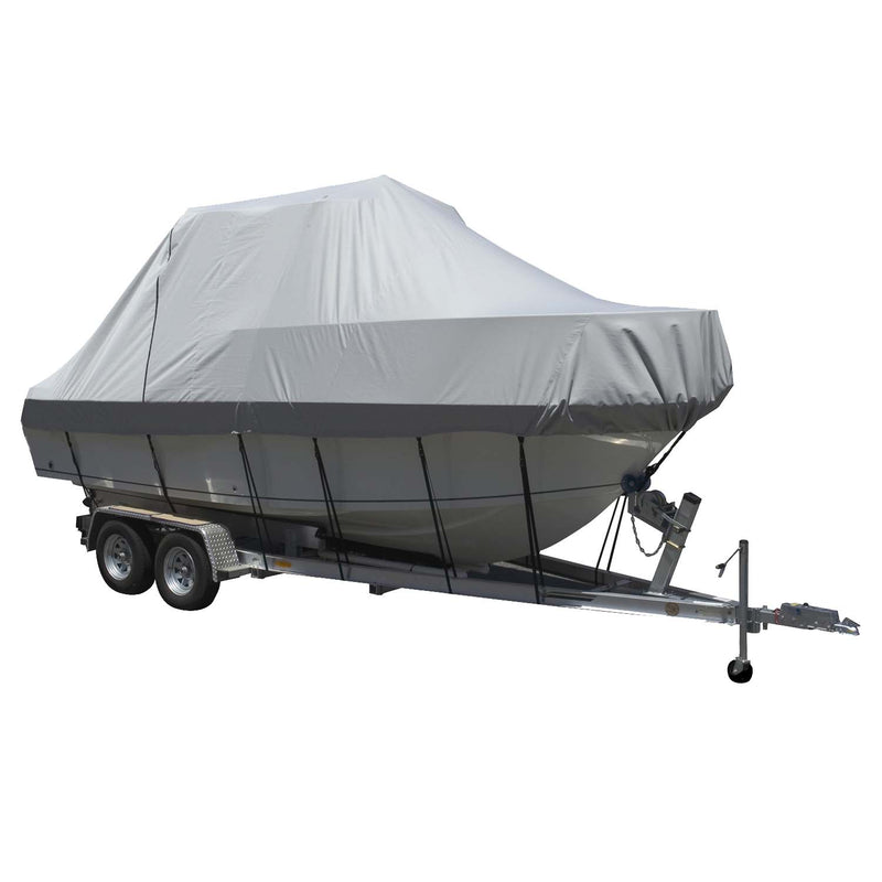 Carver Sun-DURA&reg; Specialty Boat Cover f/26.5' Walk Around Cuddy &amp; Center Console Boats - Grey