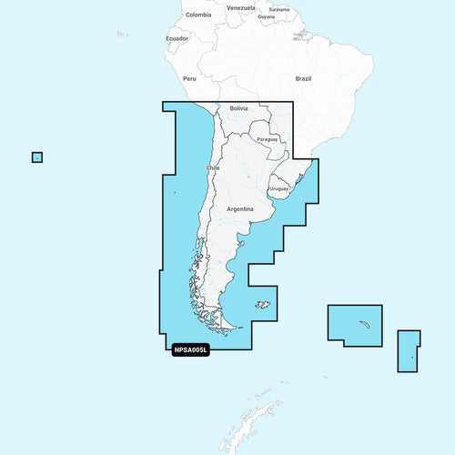 Navionics Platinum+ NPSA005L - Chile, Argentina &amp; Easter Island