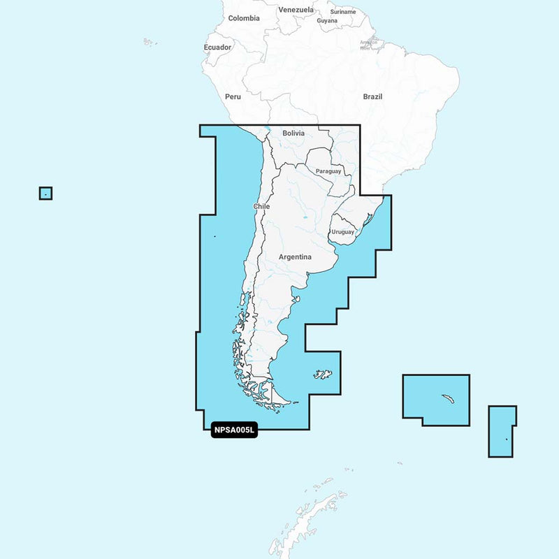 Navionics Platinum+ NPSA005L - Chile, Argentina &amp; Easter Island