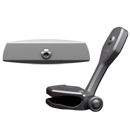 PTM Watersports Mirror/Bracket Kit w/VR-140 Elite Mirror &amp; ZXR-320 (Titanium Grey)