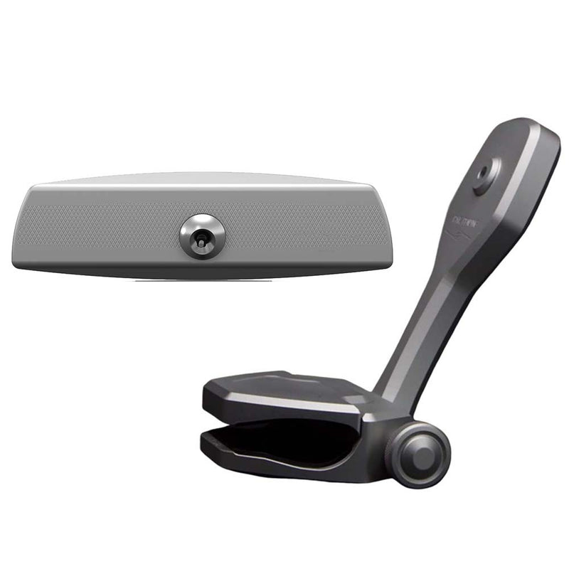 PTM Watersports Mirror/Bracket Kit w/VR-140 Elite Mirror &amp; ZXR-320 (Titanium Grey)