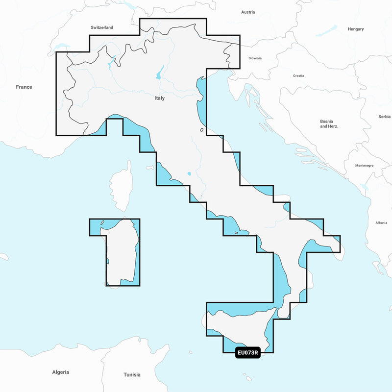Garmin Navionics+ NSEU073R - Italy Lakes &amp; Rivers - Marine Chart