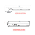 TACO 13-1/8" x 24" Electric Seat Slide