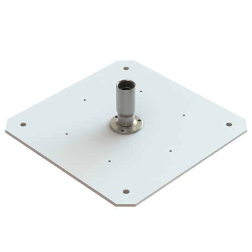 Seaview Starlink Adapter Plate f/24" KVH Domes w/Starlink Stainless Steel 1"-14 Threaded Adapter &amp; Stainless Steel Fixed Base