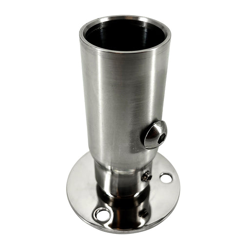 Seaview Starlink Stainless Steel 1"-14 Threaded Adapter &amp; Stainless Steel Fixed Base