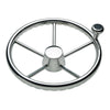 Schmitt Marine 170 Finger Grip Destroyer 5-Spoke 15.5" Stainless Steel Cap 3/4" Tapered Shaft w/Knob