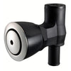 Attwood 90&deg; P-Trap Fuel Tank Vent - Flush Mount - Black w/Stainless Steel Vent Head