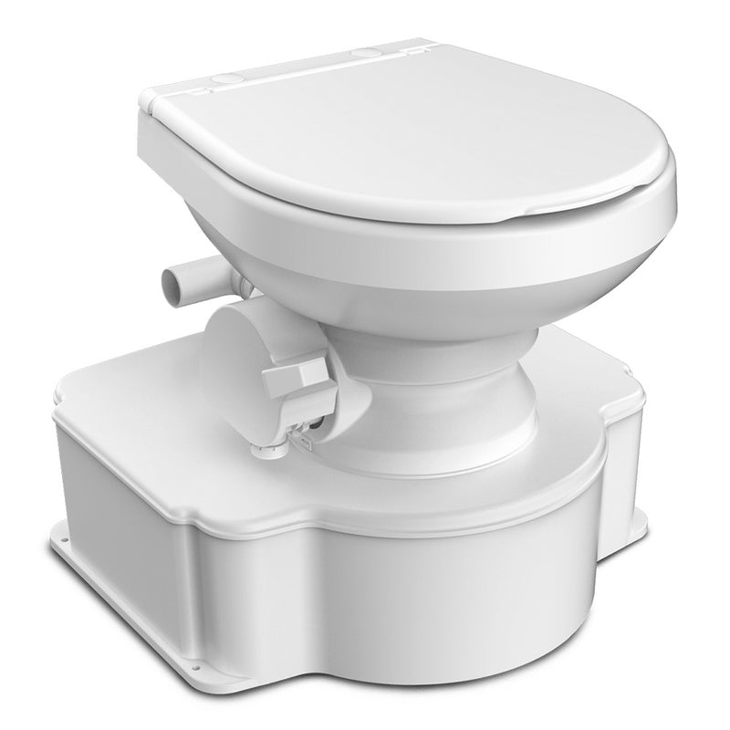 Dometic&trade; White M65 Marine Gravity Toilet - Standard Seat Size w/Foot Pedal