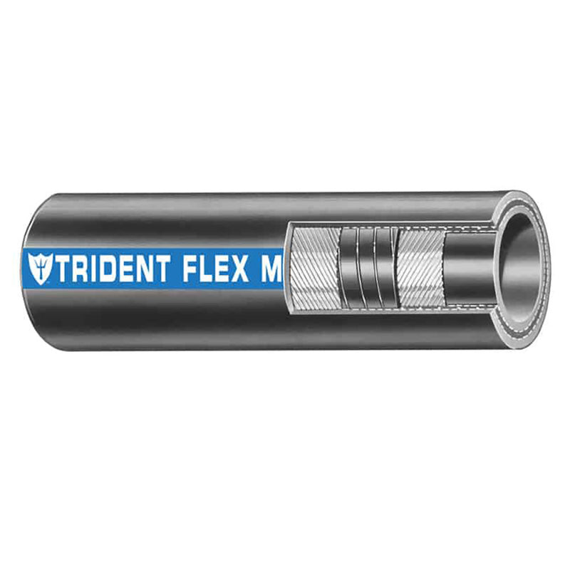 Trident Marine 1-1/2" Flex Marine Wet Exhaust &amp; Water Hose - Black - Sold by the Foot